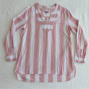 Old Navy Pink and White Striped Tunic